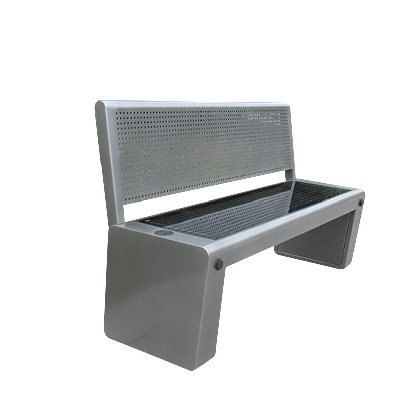 DDK-20110a Solar Smart Bench Зарядка Wi-Fi Bluetooth-динамик на открытом воздухе с спиной